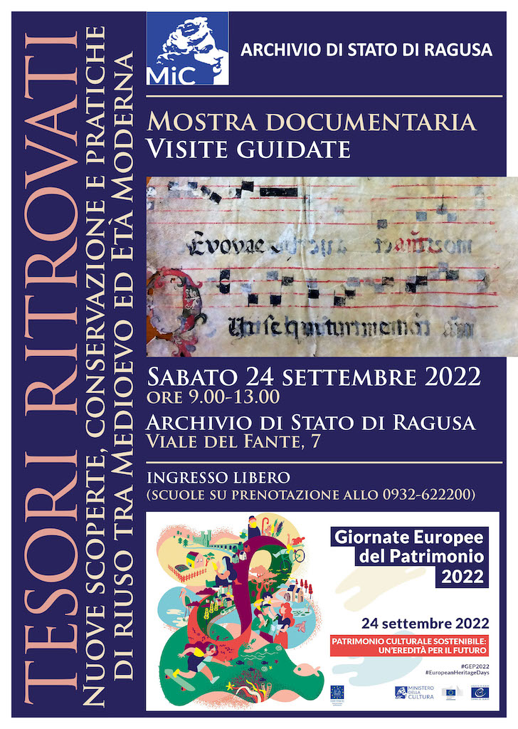 Archivio di Stato di Ragusa: una mostra su Tesori ritrovati, 24 settembre